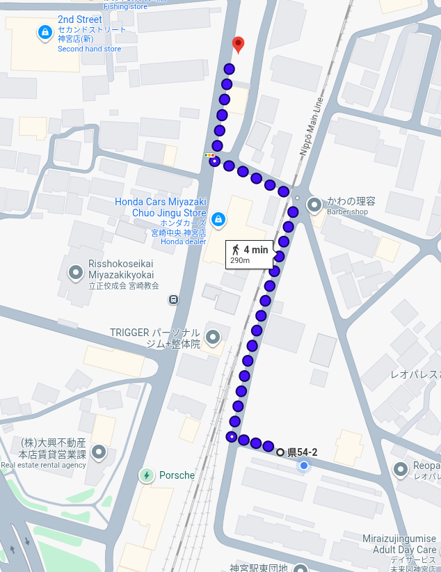 Coin Parking Google Map Overview